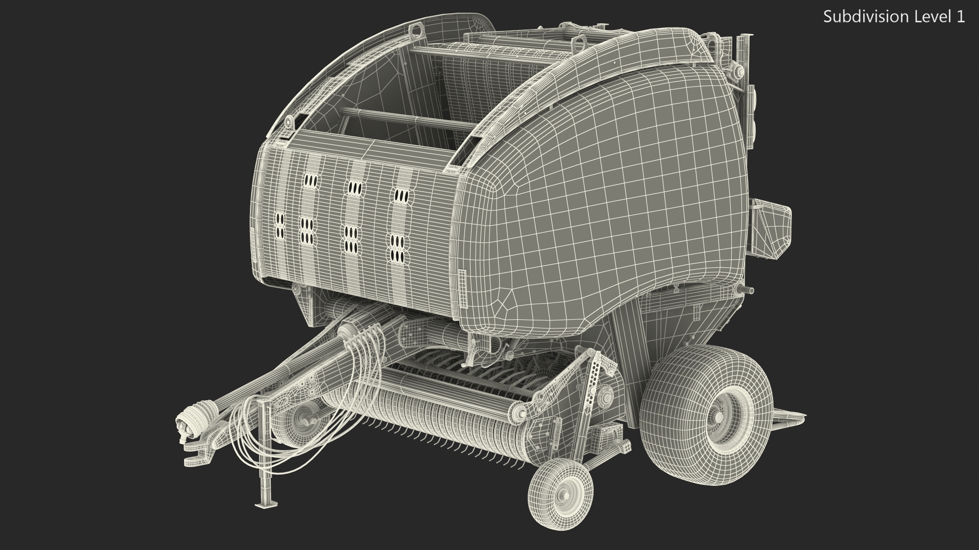 3D model Bale Wrapper Machine