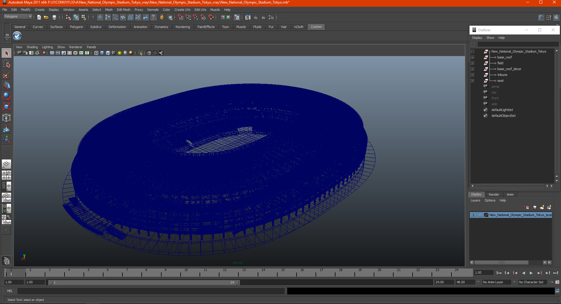 New National Olympic Stadium Tokyo 3D model