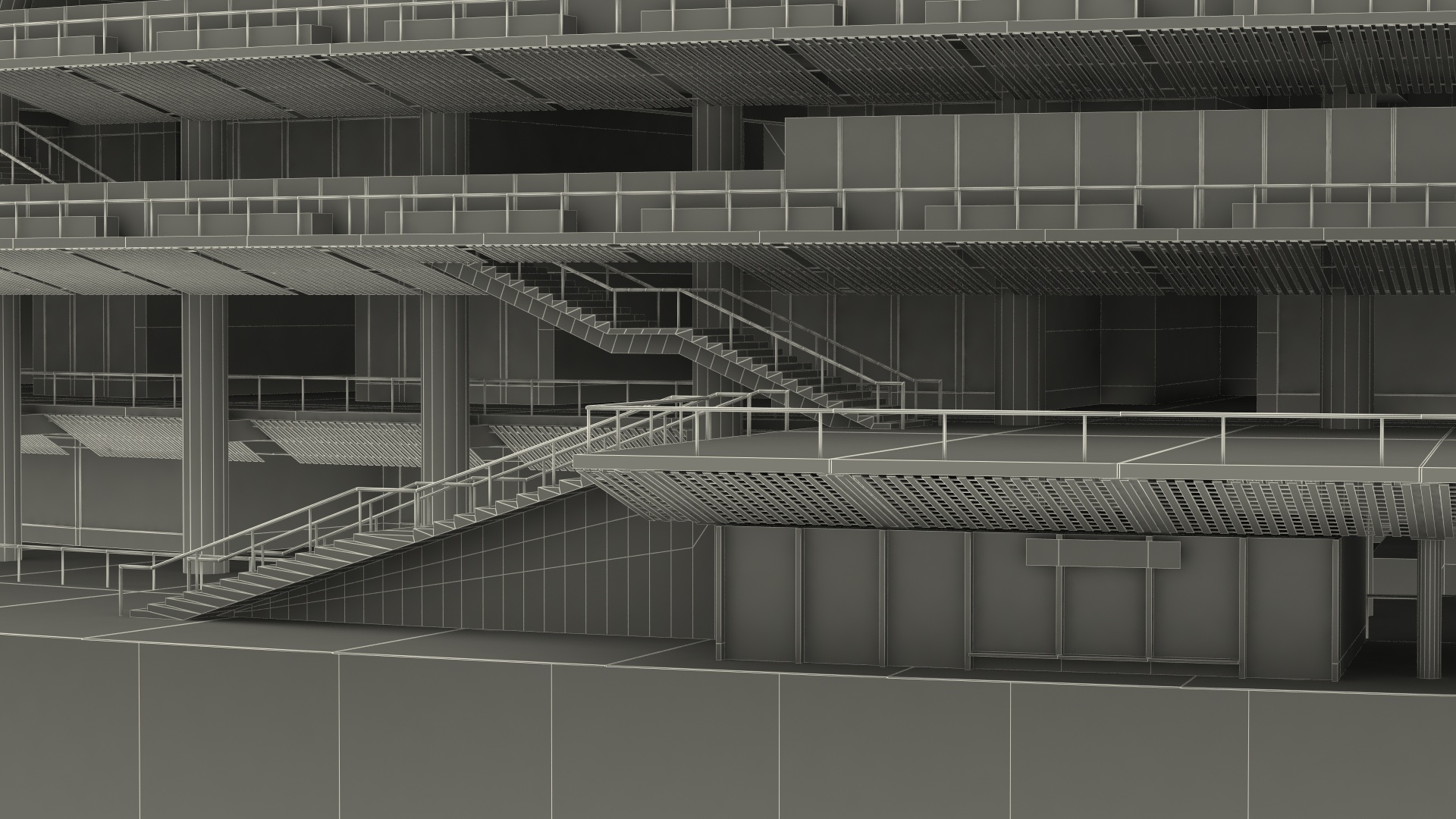 New National Olympic Stadium Tokyo 3D model