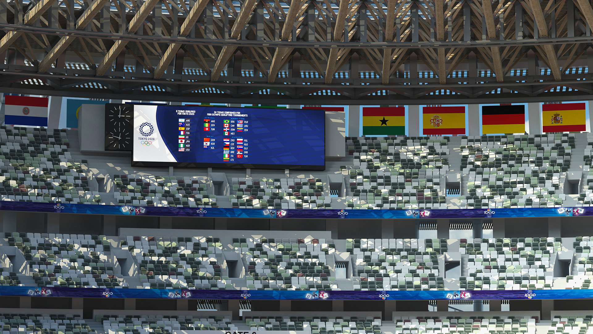 New National Olympic Stadium Tokyo 3D model