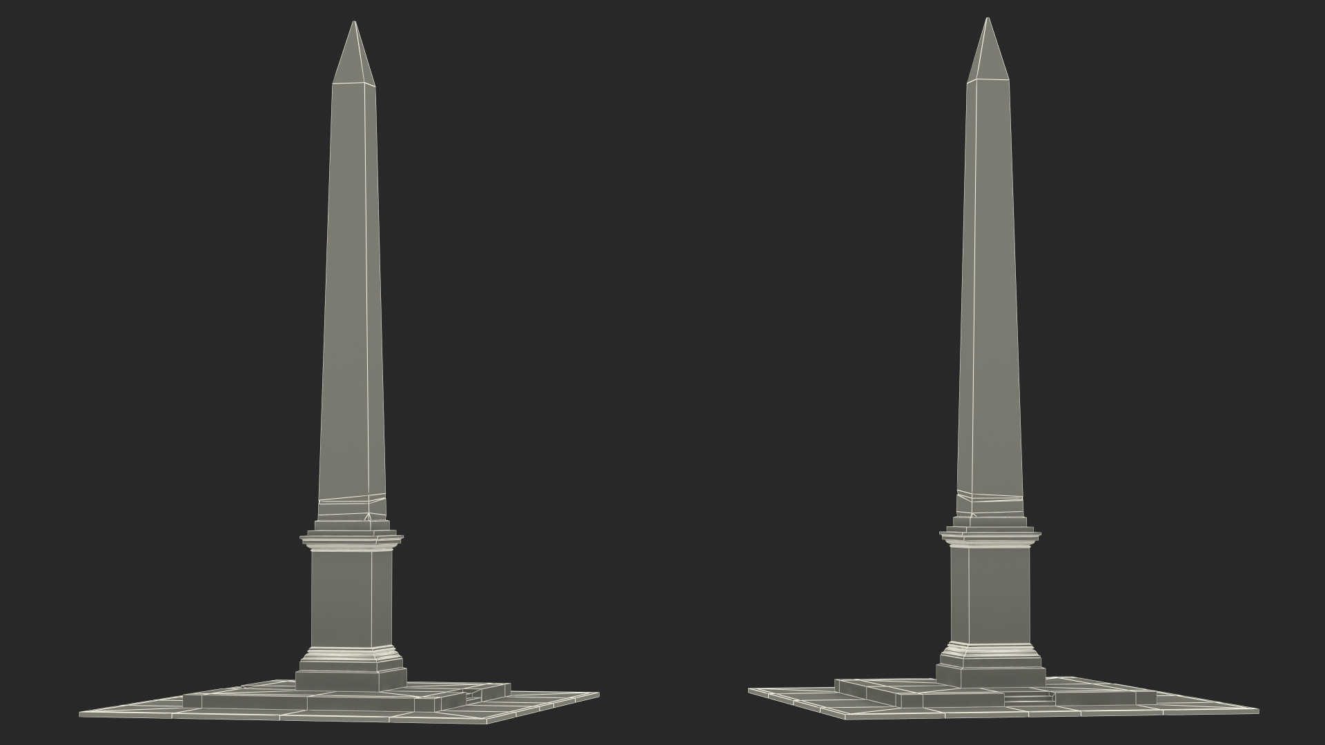 3D model Ancient Egyptian Obelisks