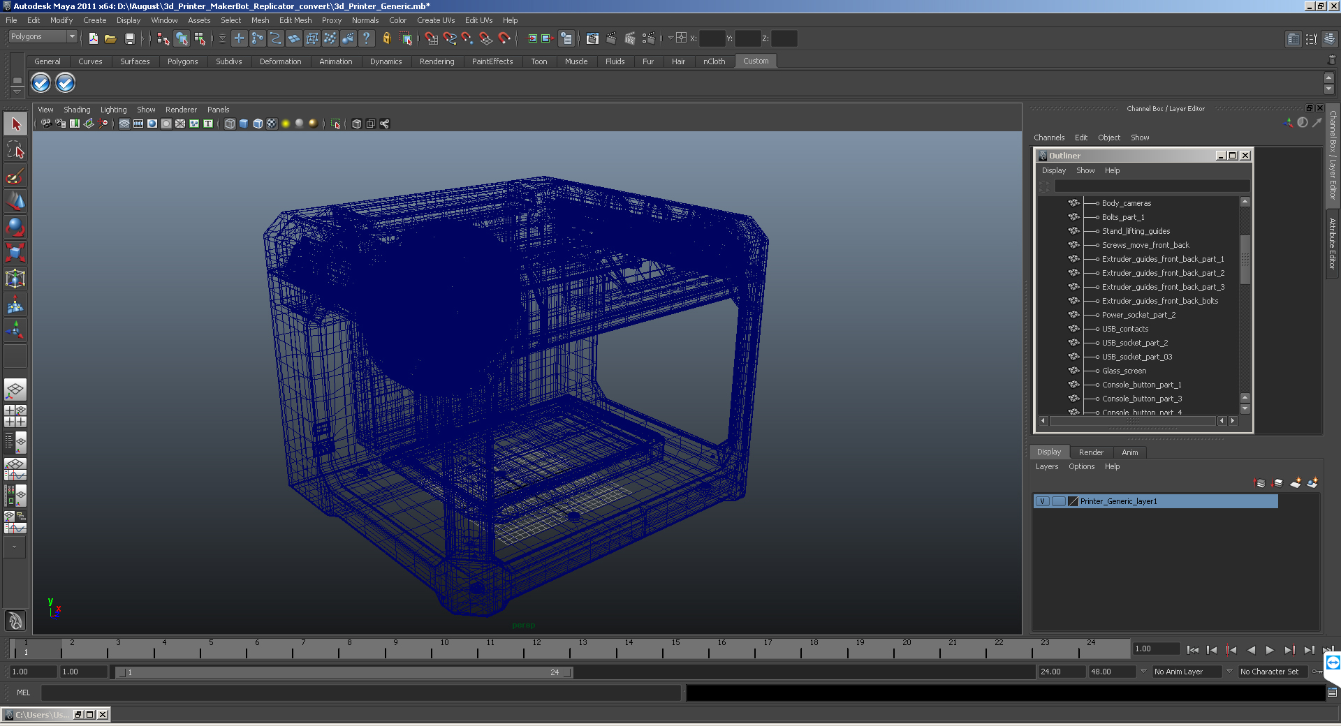 3D 3d Printer Generic model