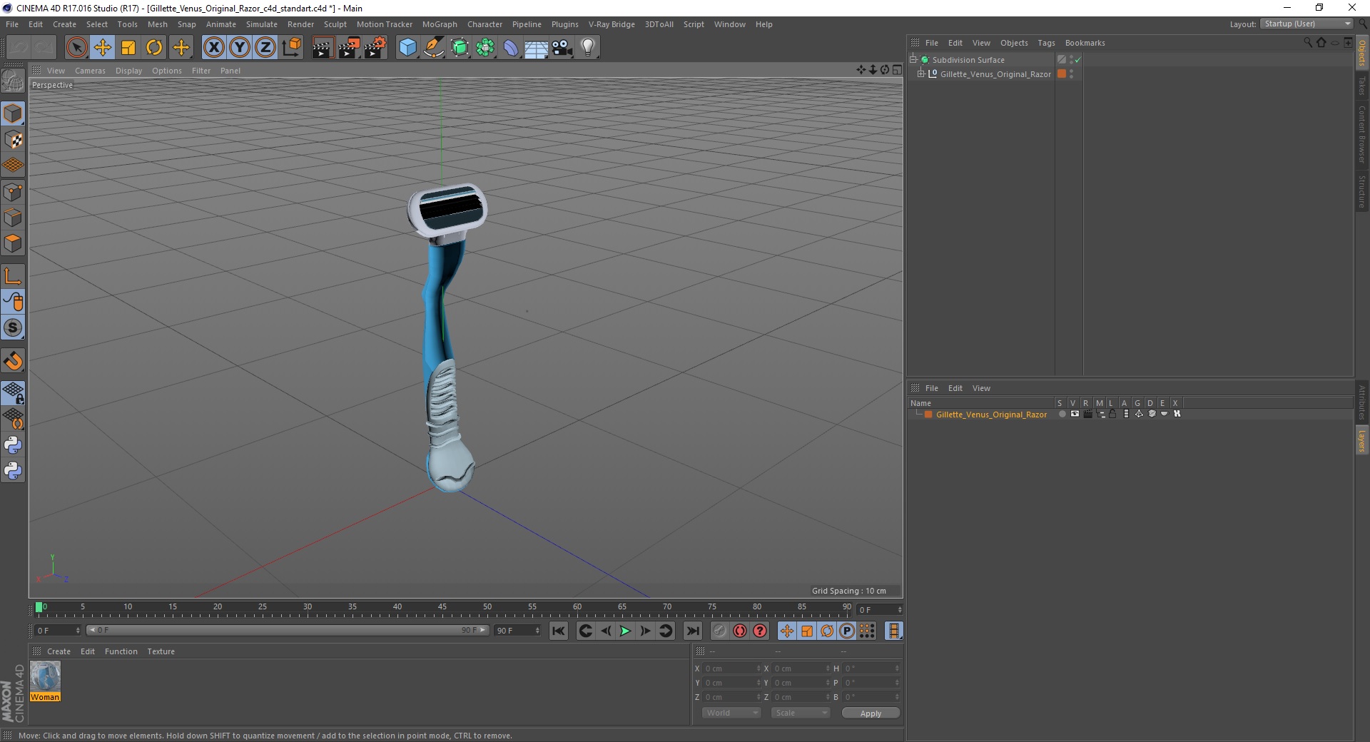 Gillette Venus Original Razor 3D model