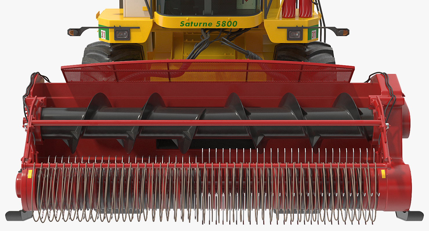 CMC Saturne 5800 Harvester Clean Rigged 3D model