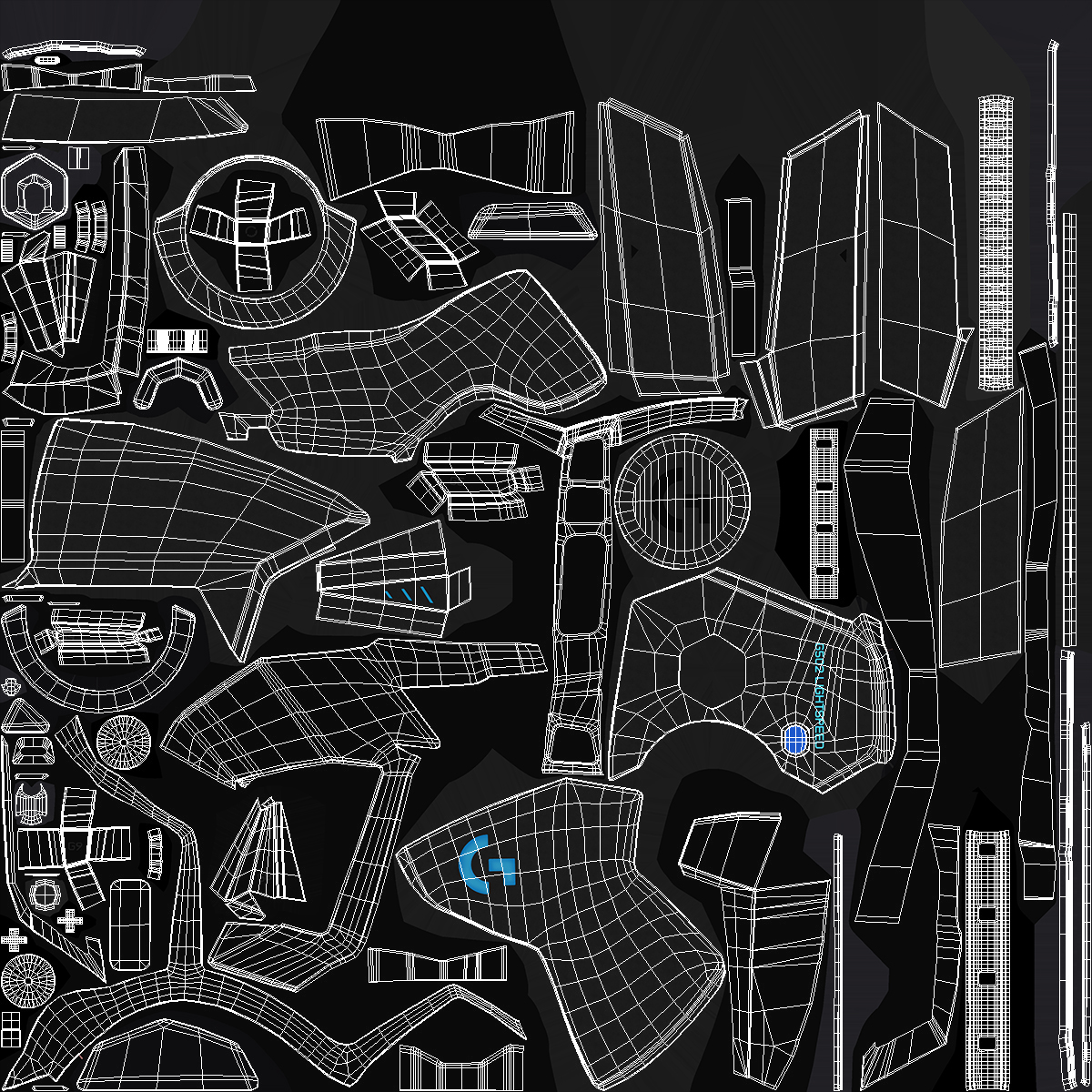 3D model Wireless Gaming Mouse Logitech G502