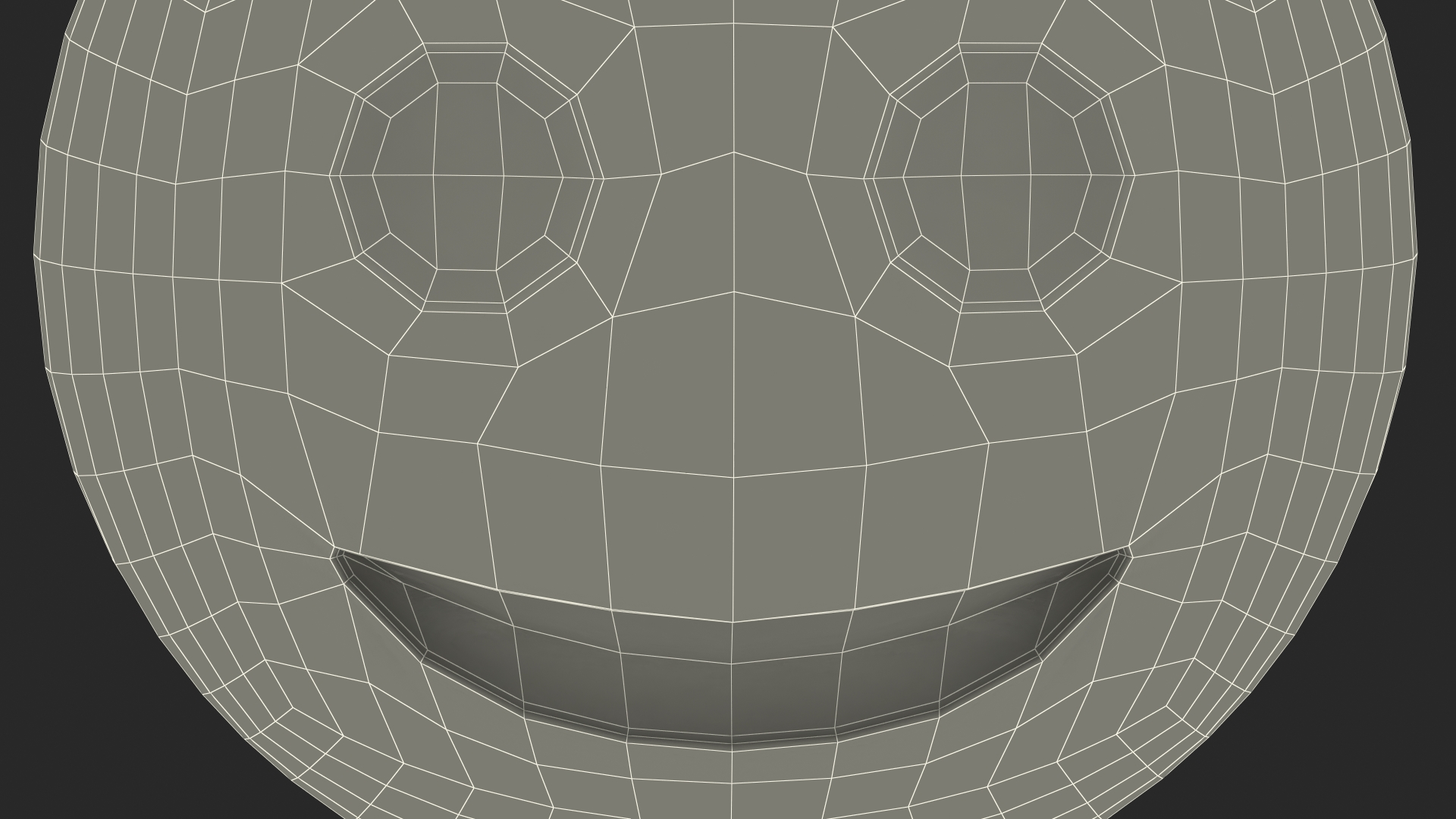 New Moon Face Emoji 3D model