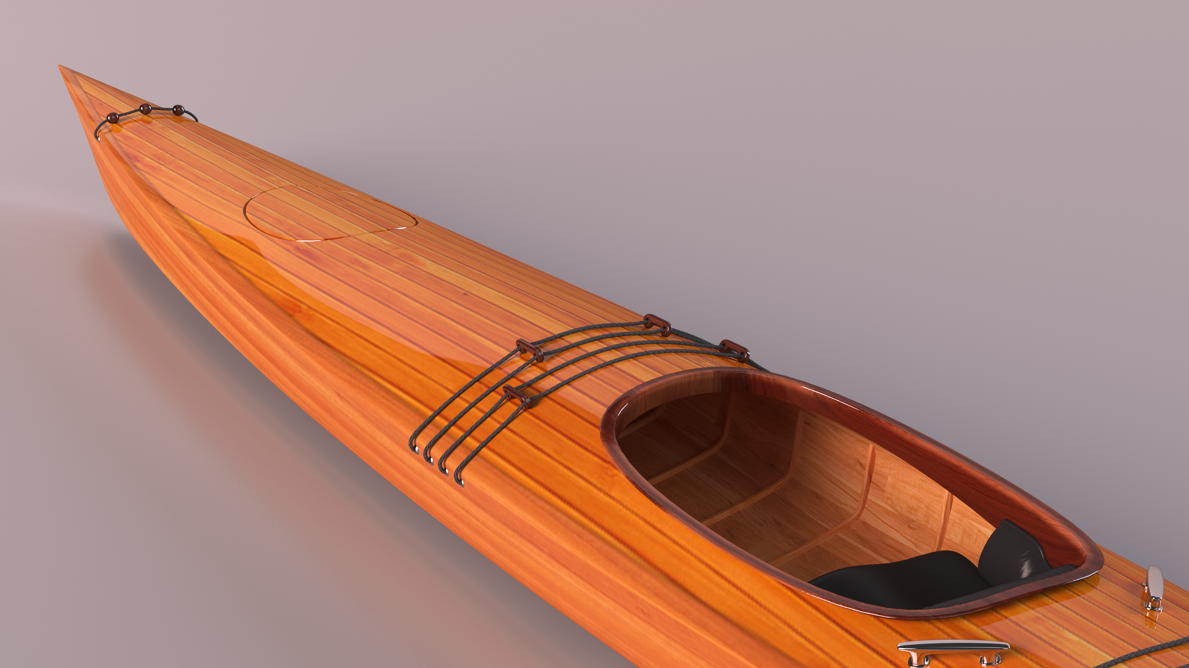 Wooden Kayak 3D