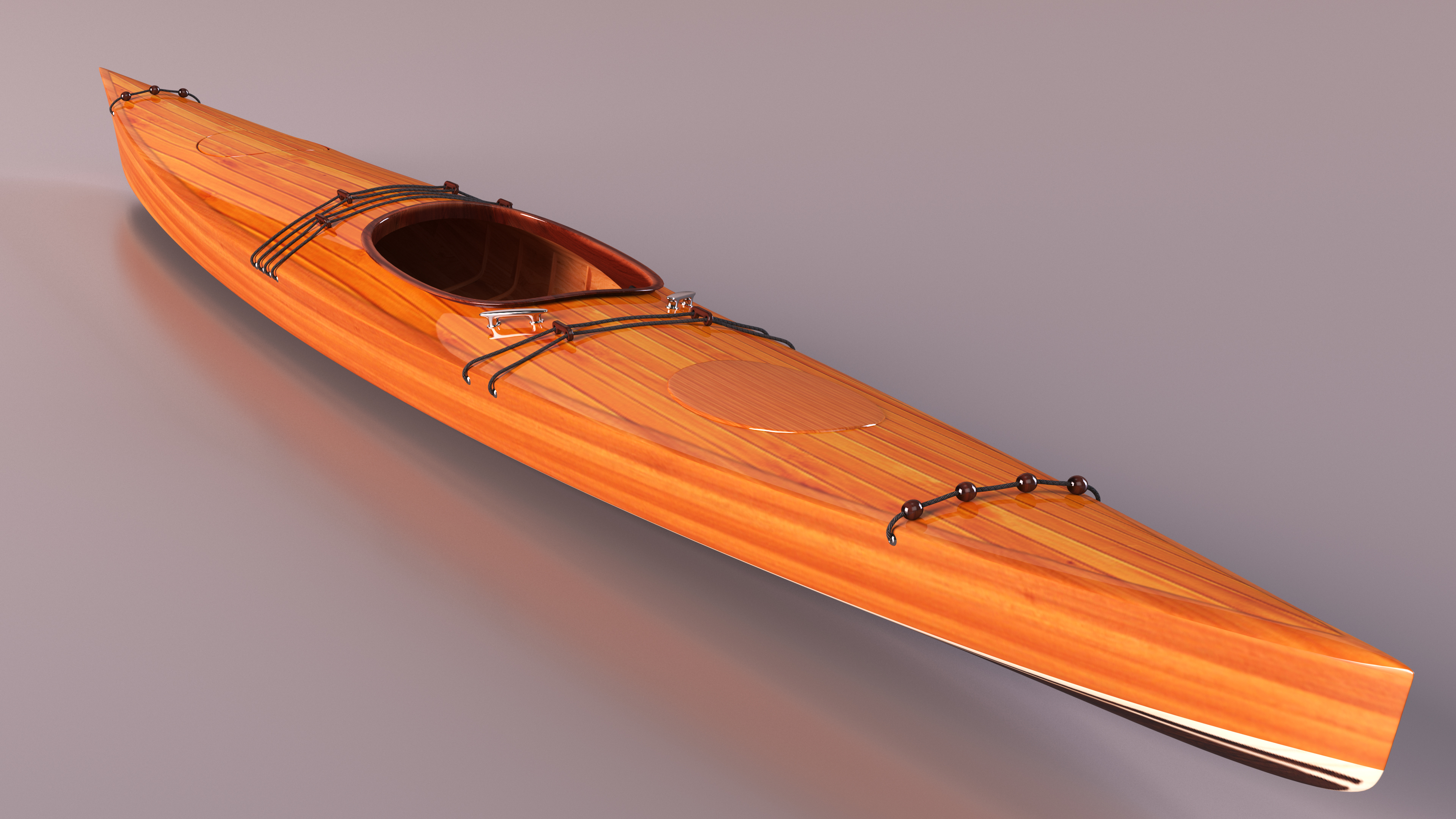 Wooden Kayak 3D