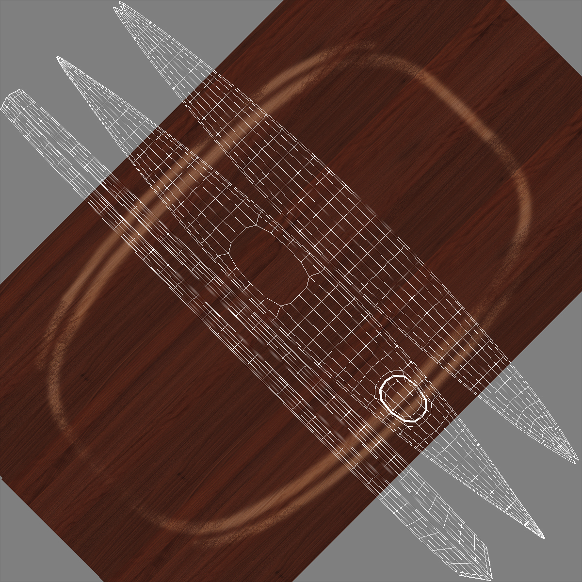 Wooden Kayak 3D
