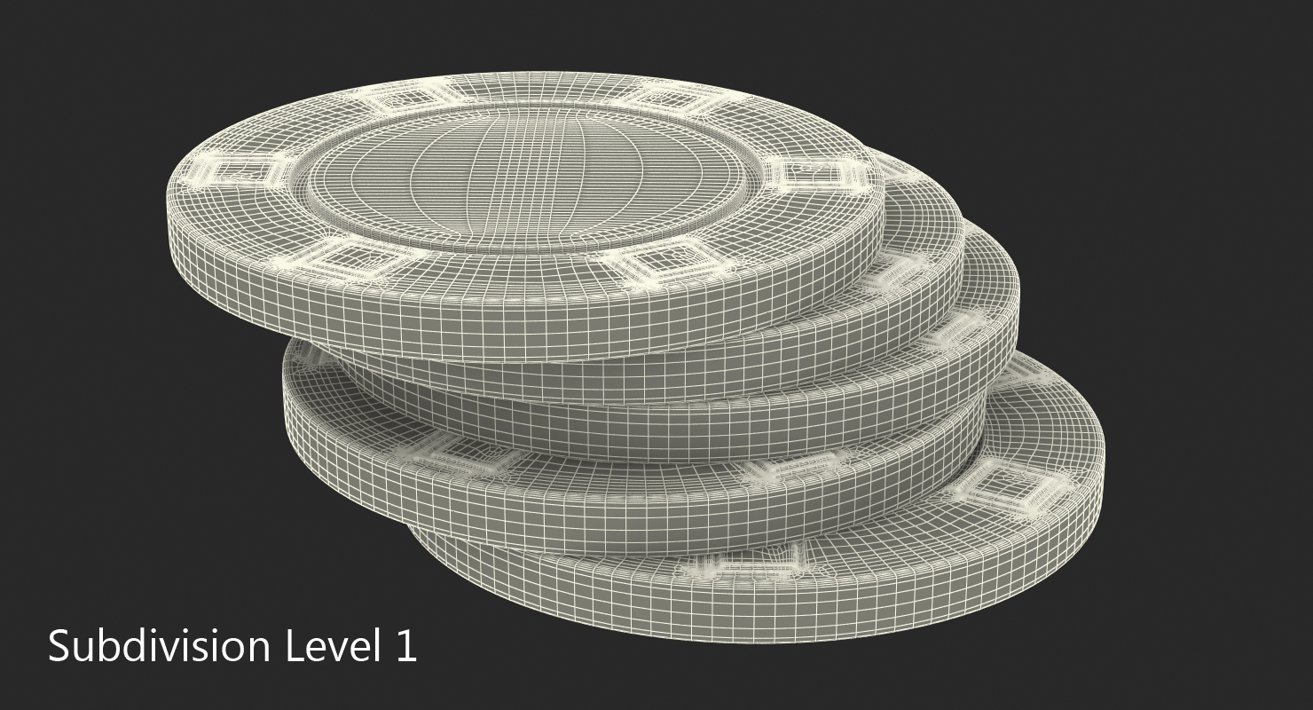 3D model Poker Chips Set