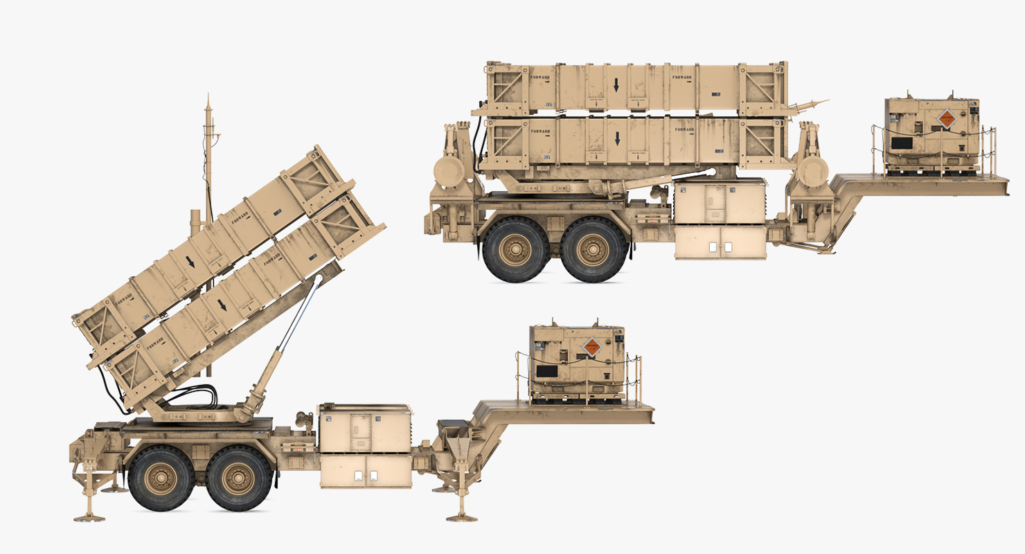 MIM 104 Patriot Sand Rigged 3D