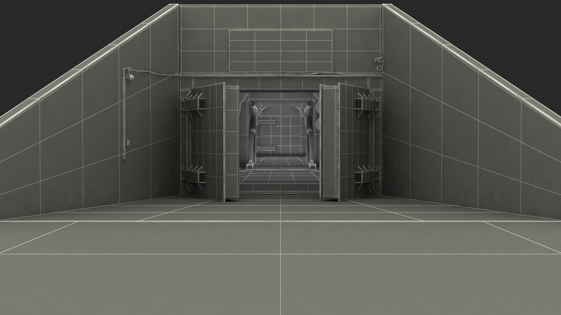 3D Nuclear Bunker Entrance model