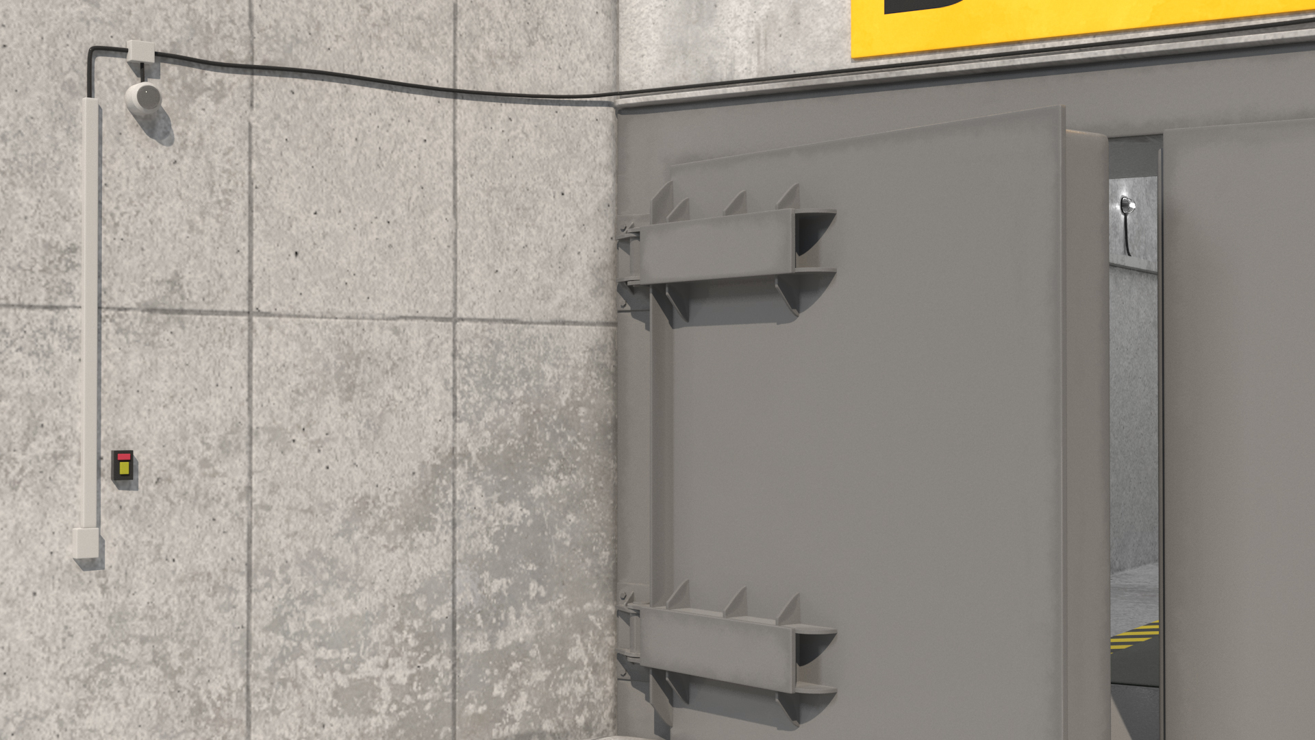 3D Nuclear Bunker Entrance model