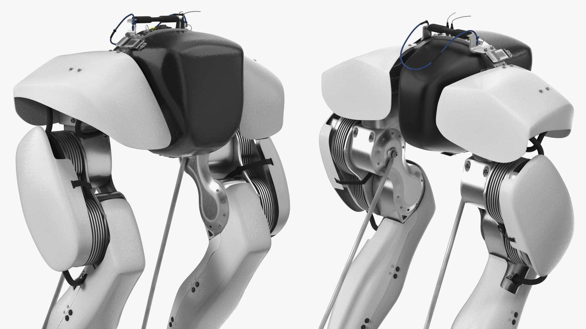 3D model Delivery Robot Grey Rigged for Cinema 4D