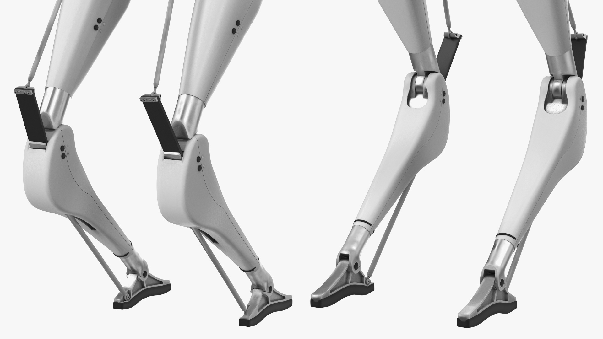 3D model Delivery Robot Grey Rigged for Cinema 4D