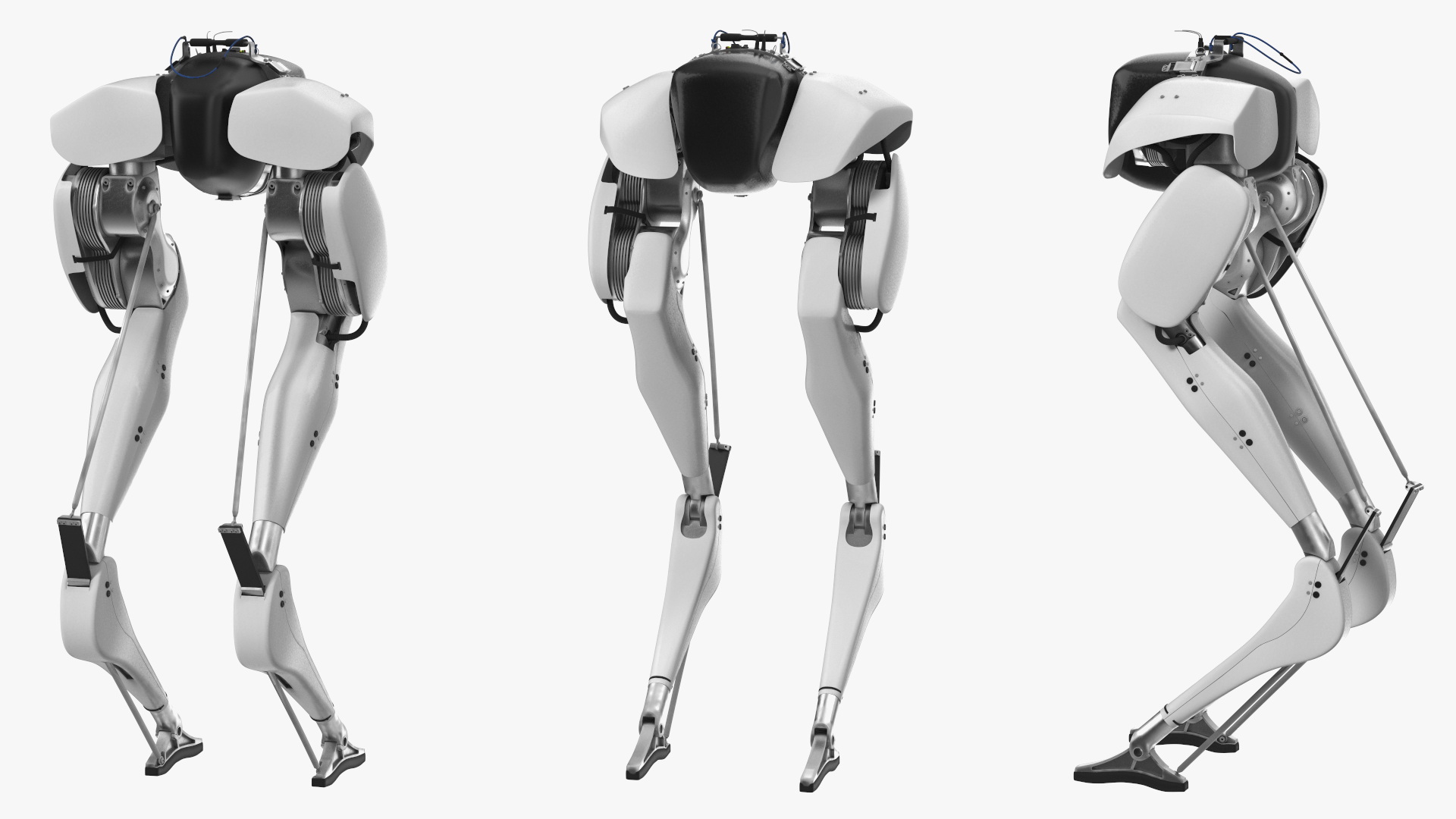 3D model Delivery Robot Grey Rigged for Cinema 4D