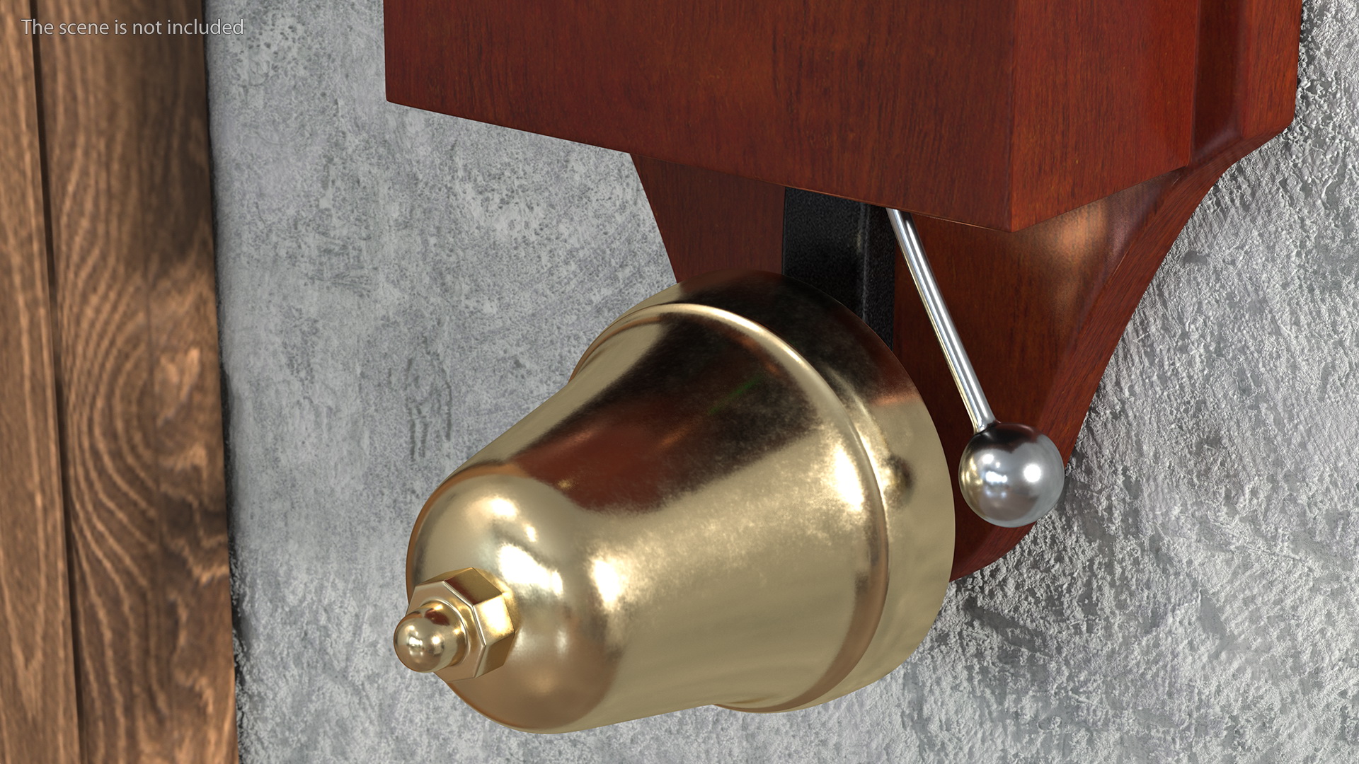 3D model Wall Mounted Retro Striker Doorbell