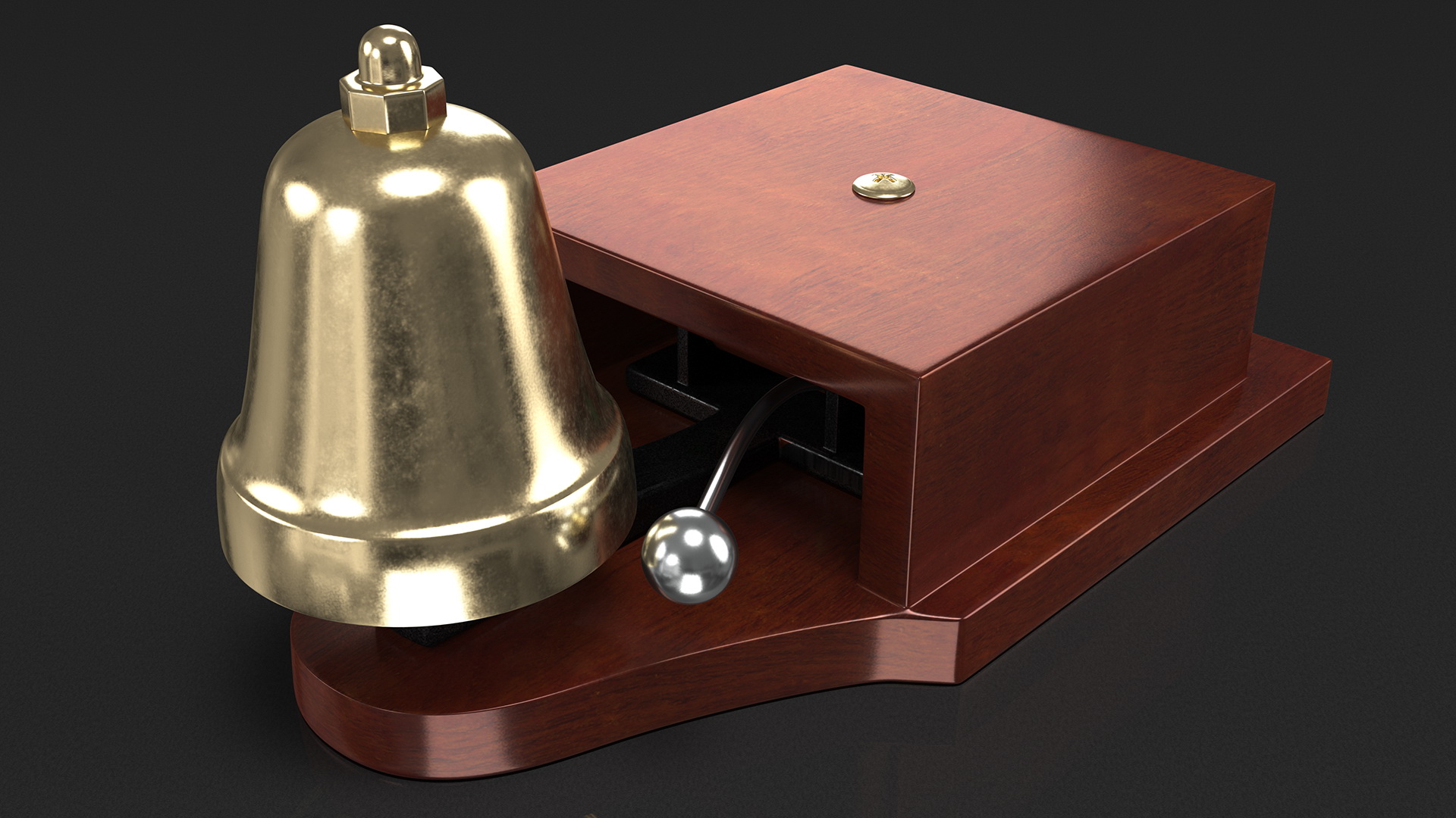 3D model Wall Mounted Retro Striker Doorbell