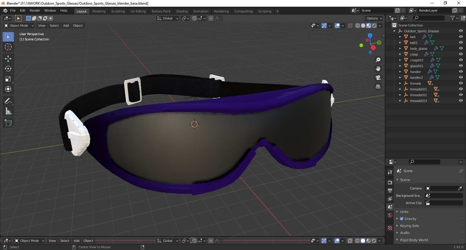 Outdoor Sports Glasses 3D