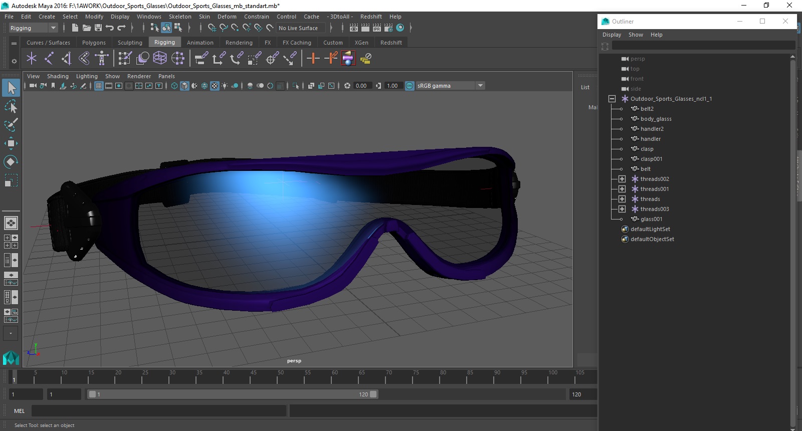 Outdoor Sports Glasses 3D