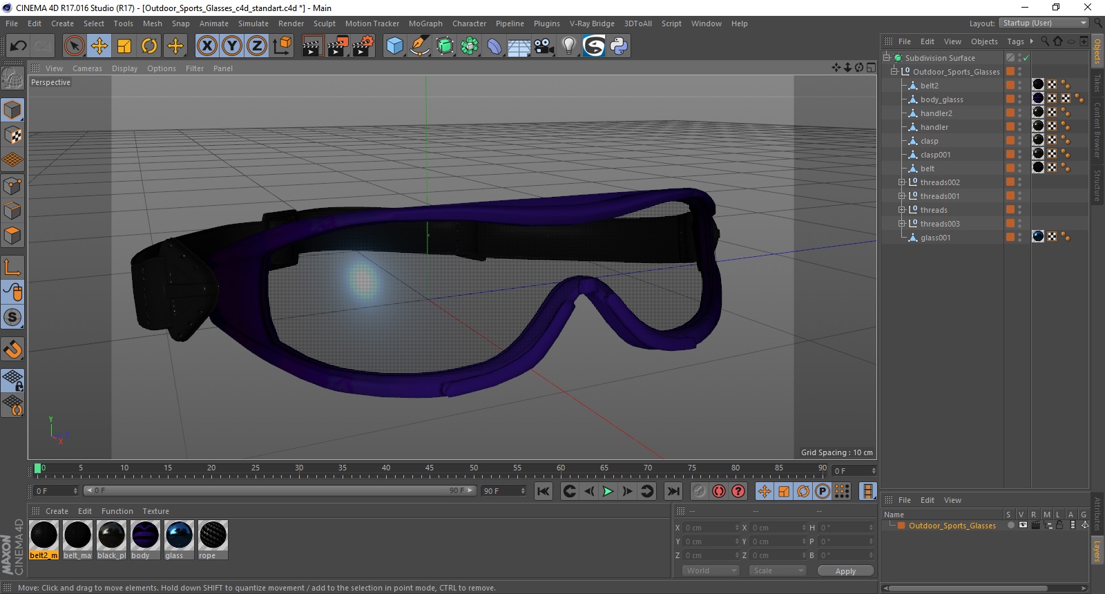 Outdoor Sports Glasses 3D