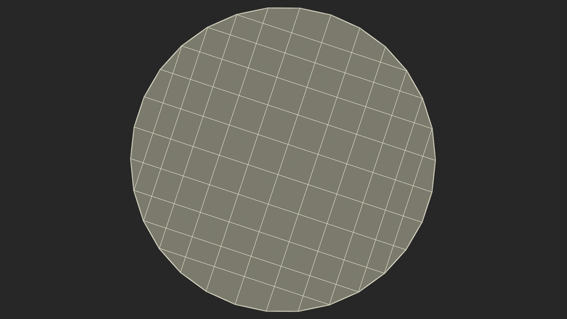 Round Wool Rug 3D model