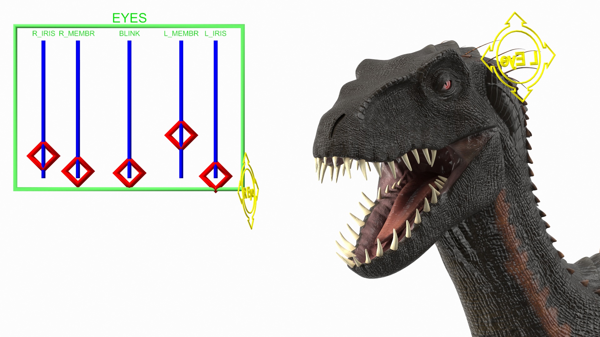 3D Indoraptor Rigged for Cinema 4D