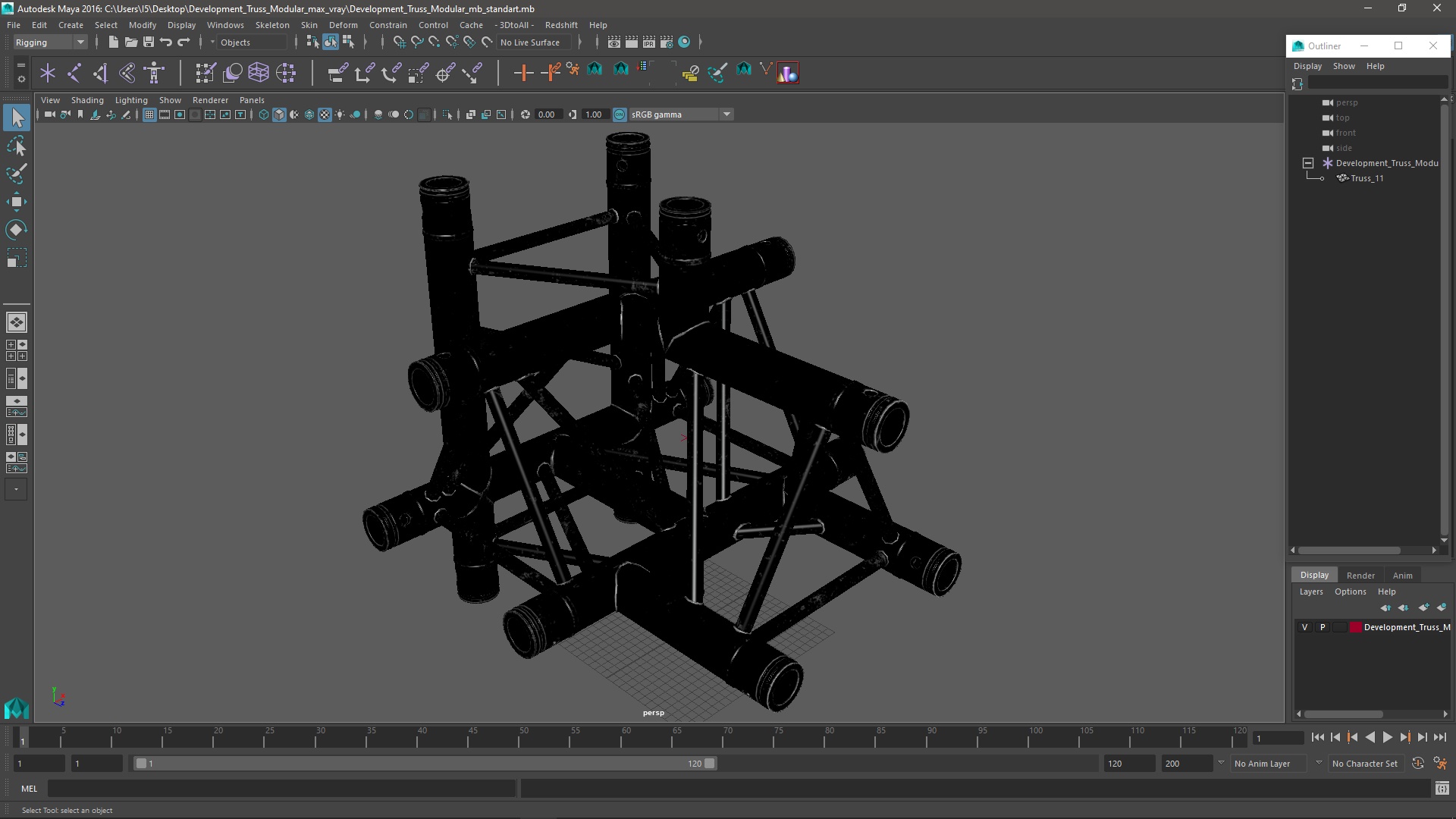 3D model Development Truss Modular