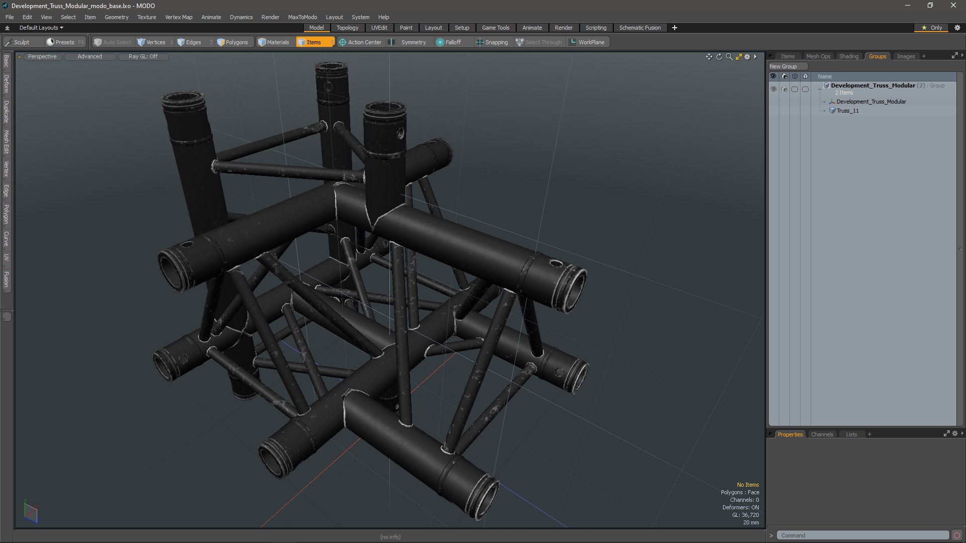 3D model Development Truss Modular