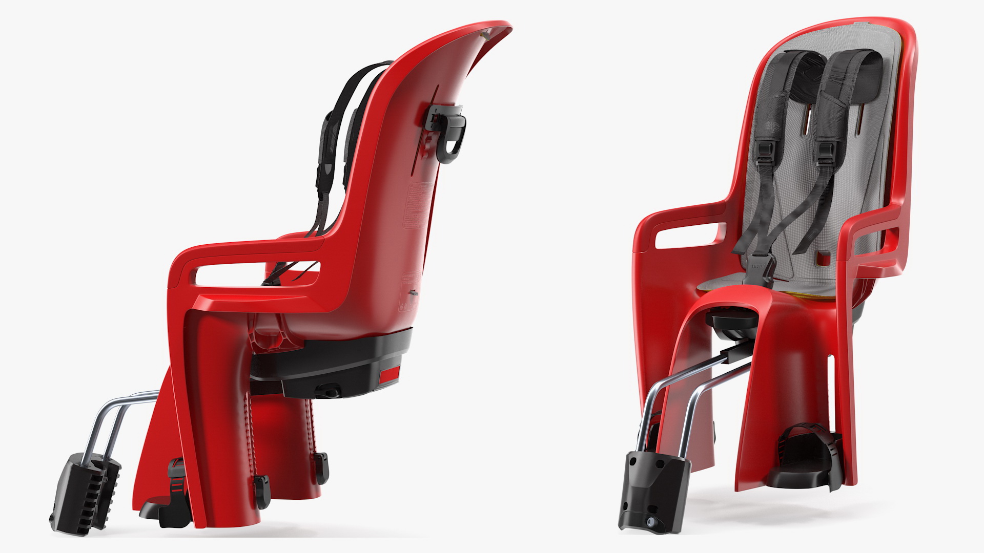 Child Crash Test Dummy in Bike Safety Seat 3D