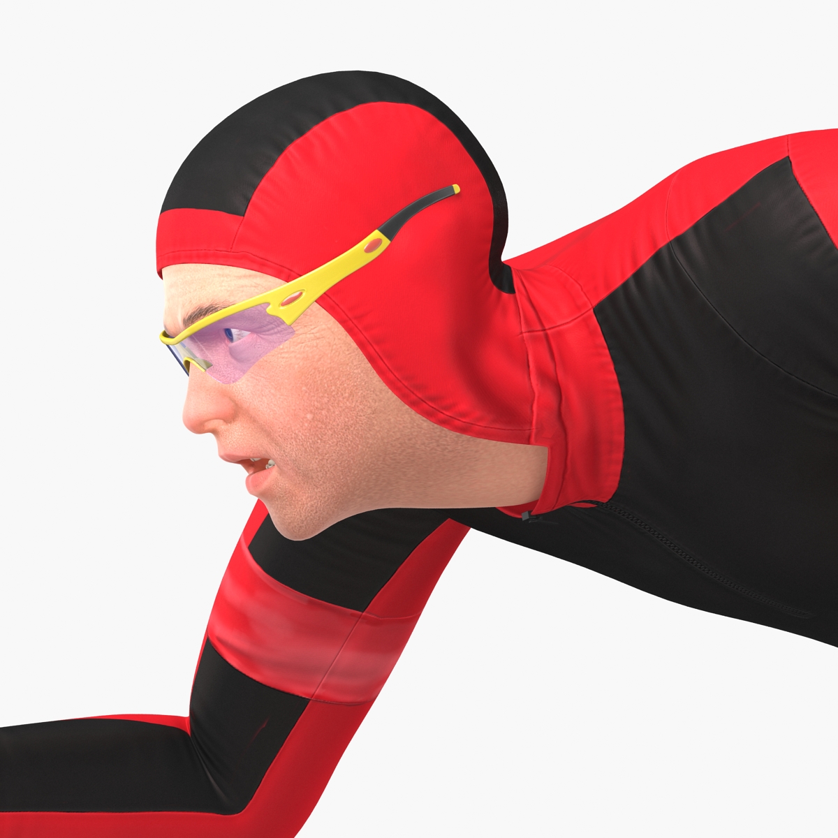 Speed Skater Generic Pose 2 3D