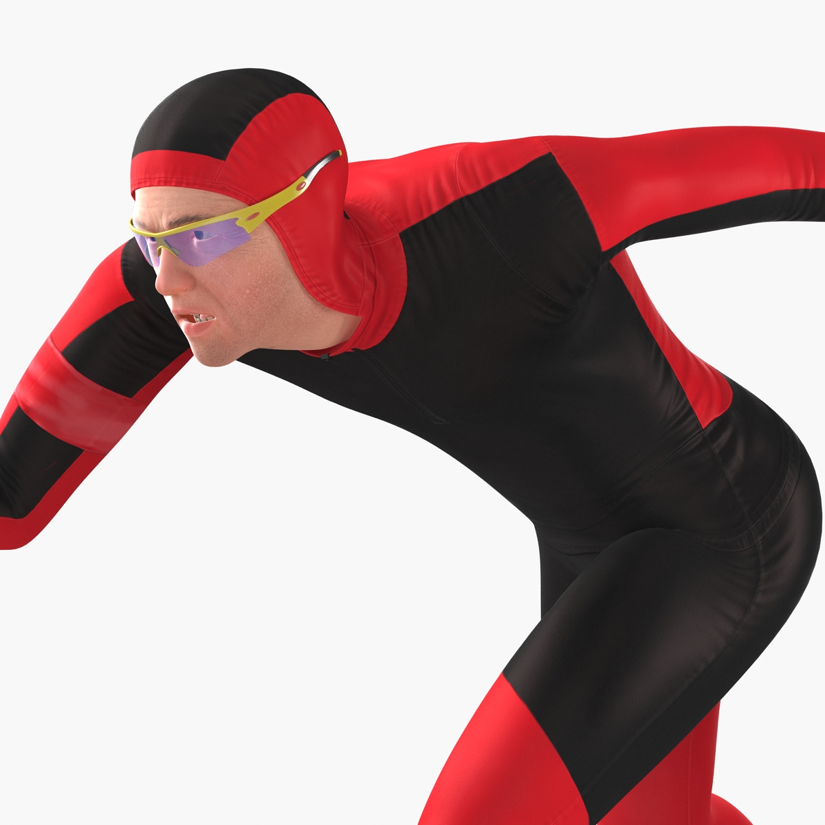 Speed Skater Generic Pose 2 3D