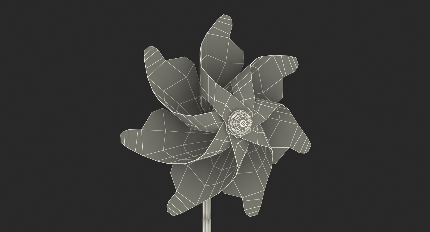3D Pinwheel Rainbow