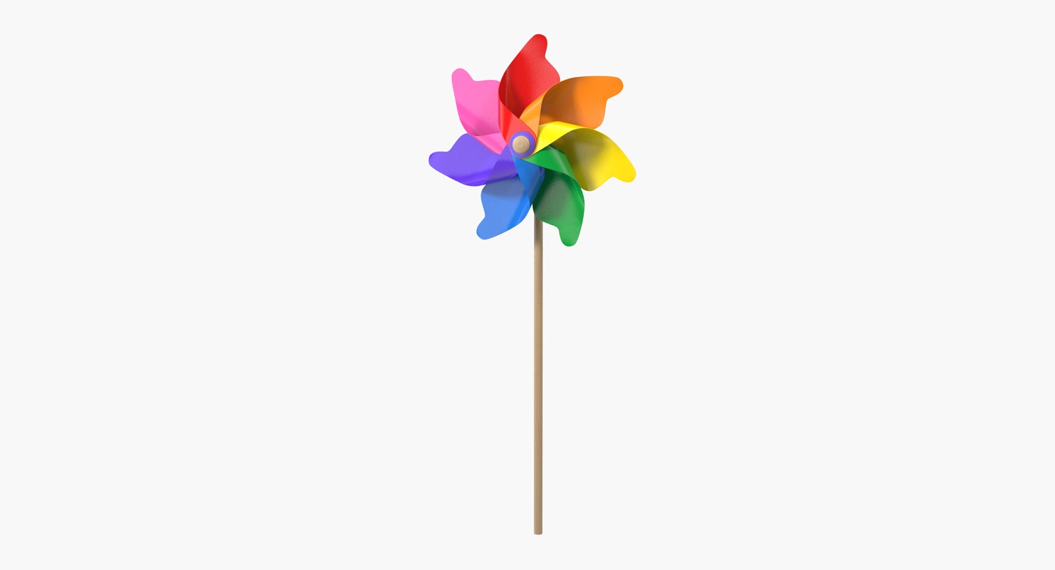 3D Pinwheel Rainbow