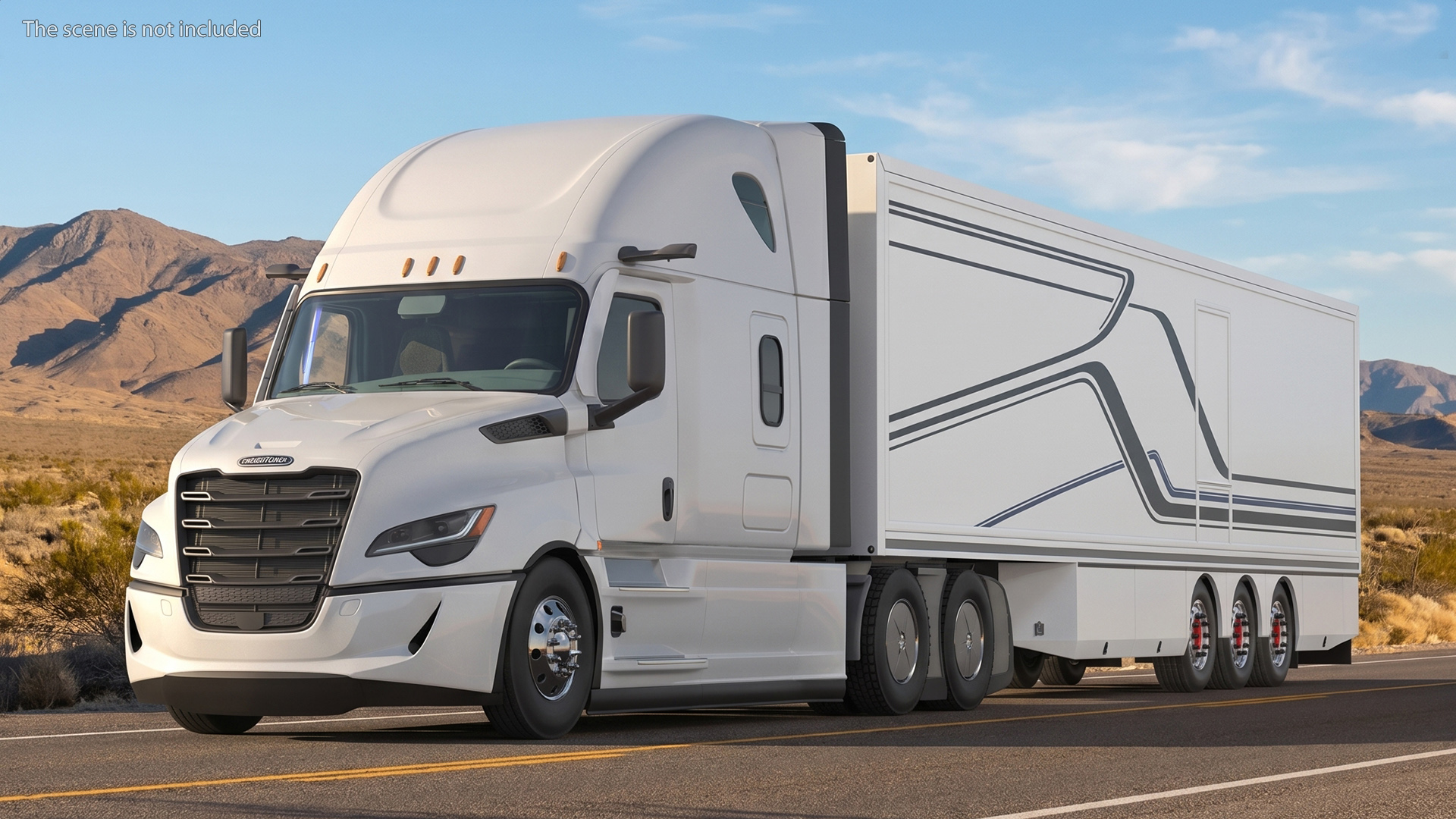 Freightliner Cascadia 2025 Semi Truck with Box Trailer - view 2