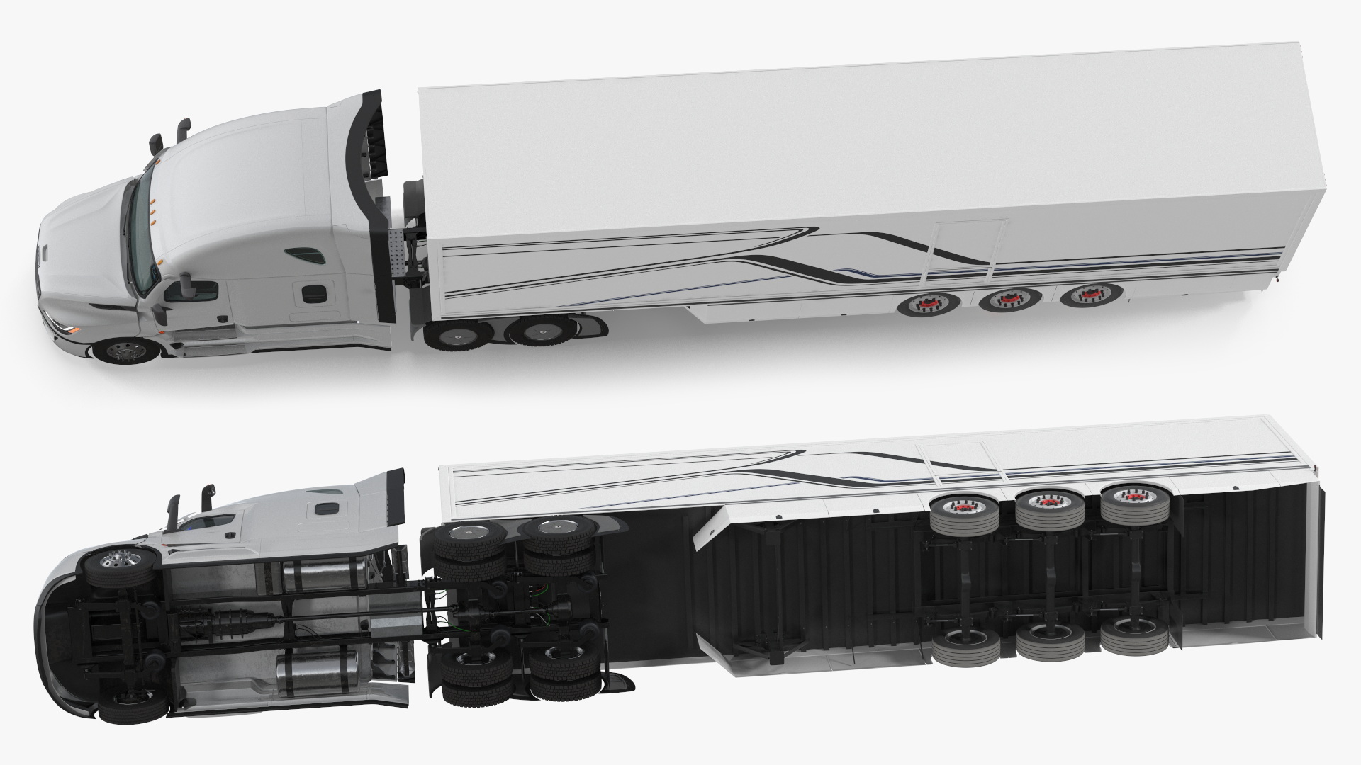 Freightliner Cascadia 2025 Semi Truck with Box Trailer - view 5
