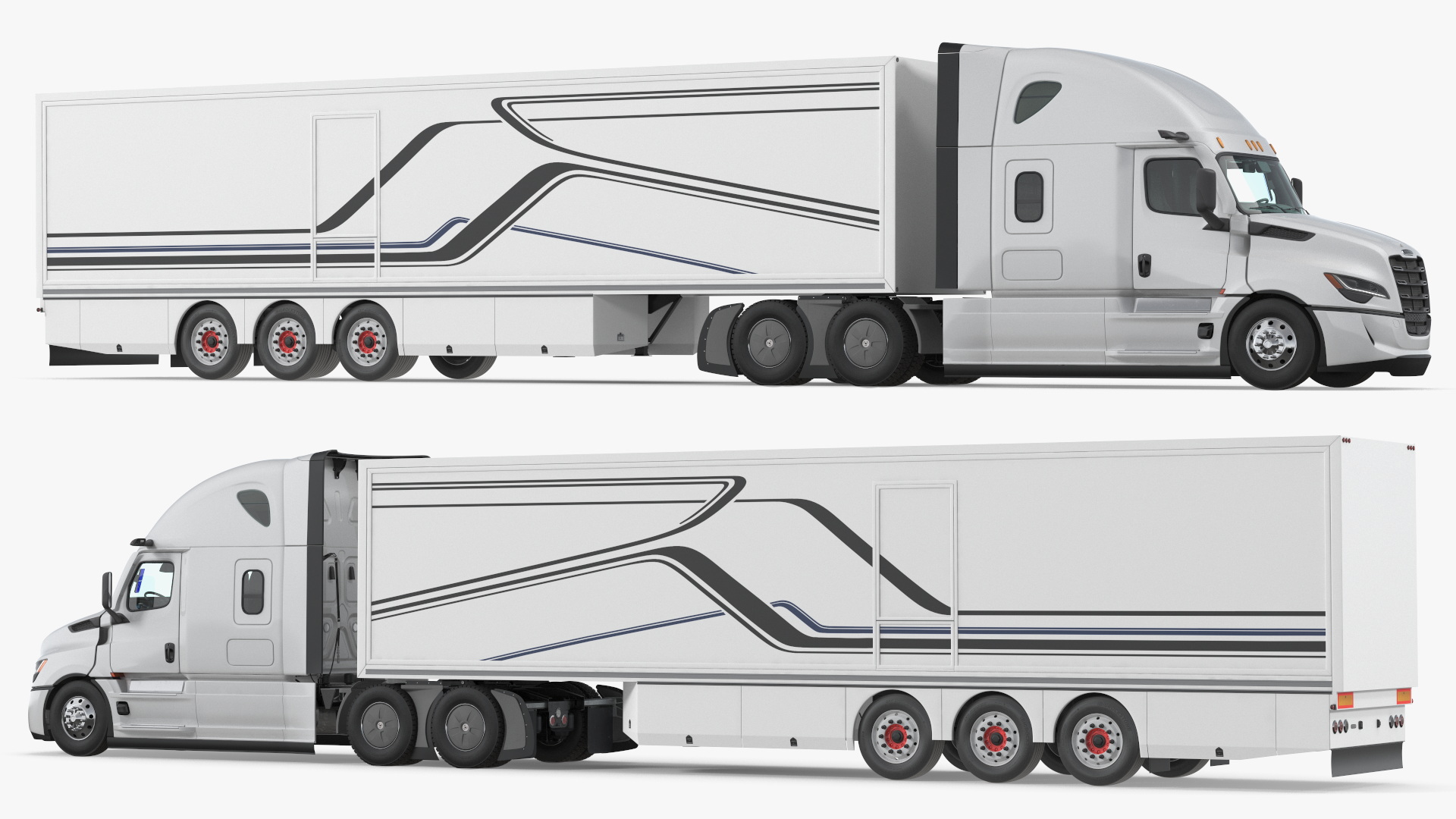Freightliner Cascadia 2025 Semi Truck with Box Trailer - view 4