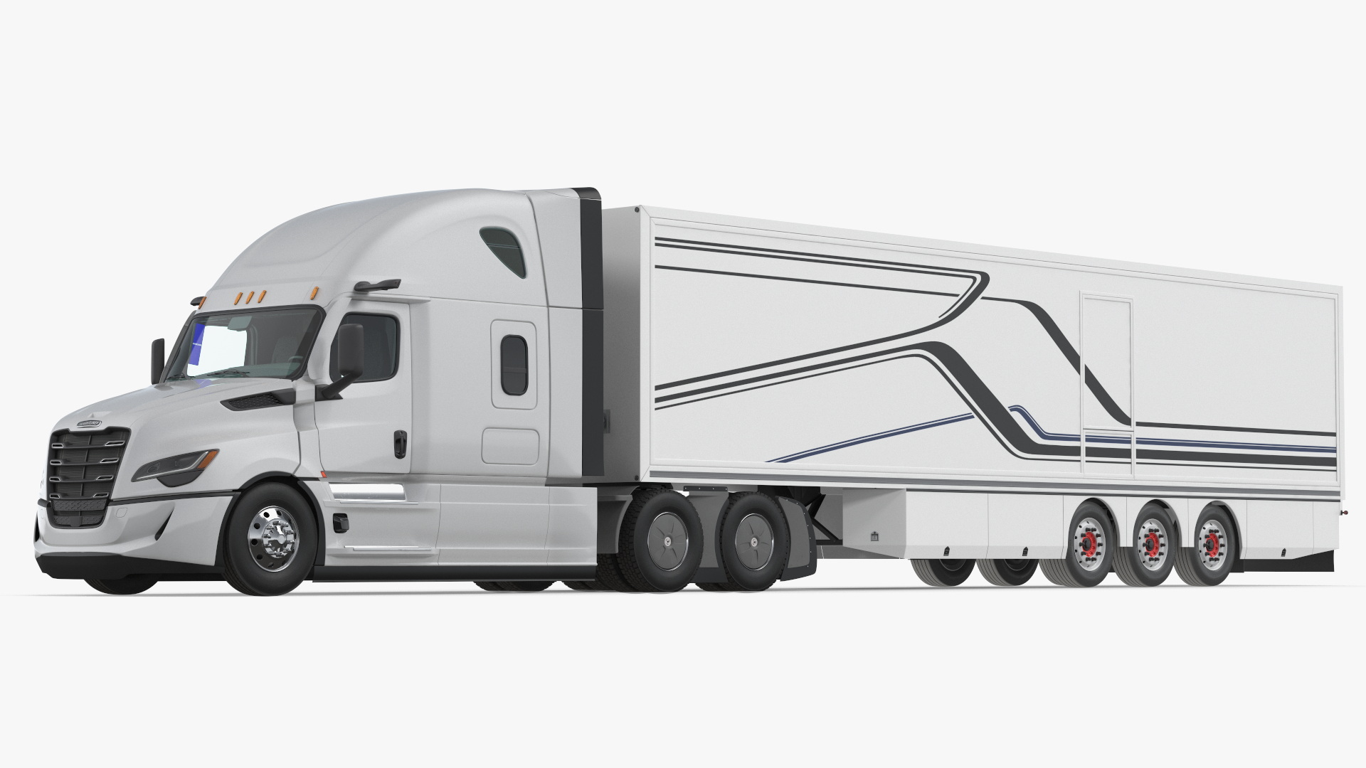 Freightliner Cascadia 2025 Semi Truck with Box Trailer - view 3