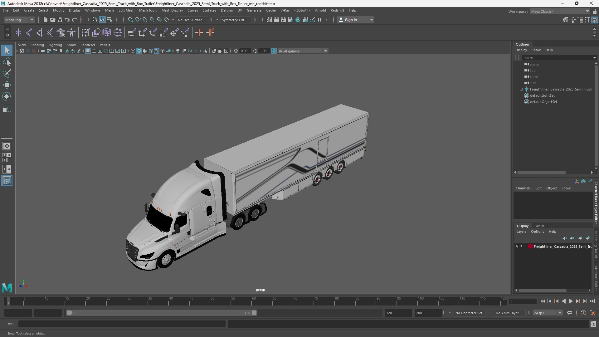 Freightliner Cascadia 2025 Semi Truck with Box Trailer - view 11