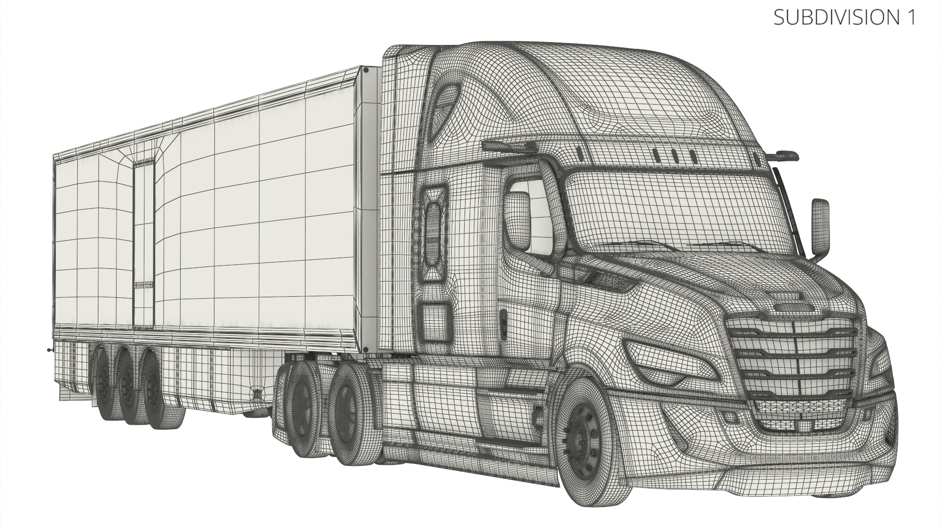 Freightliner Cascadia 2025 Semi Truck with Box Trailer - view 9