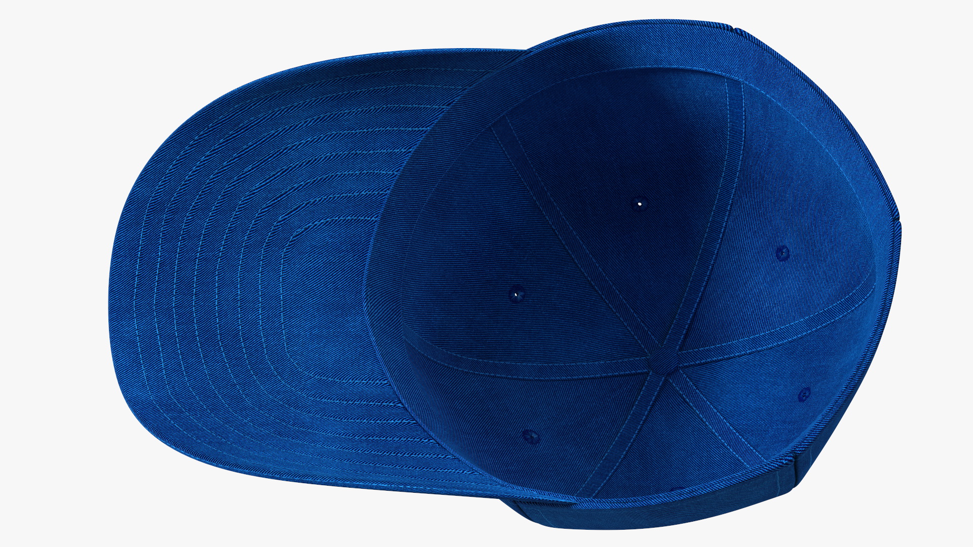 3D Baseball Cap Denim Blue model