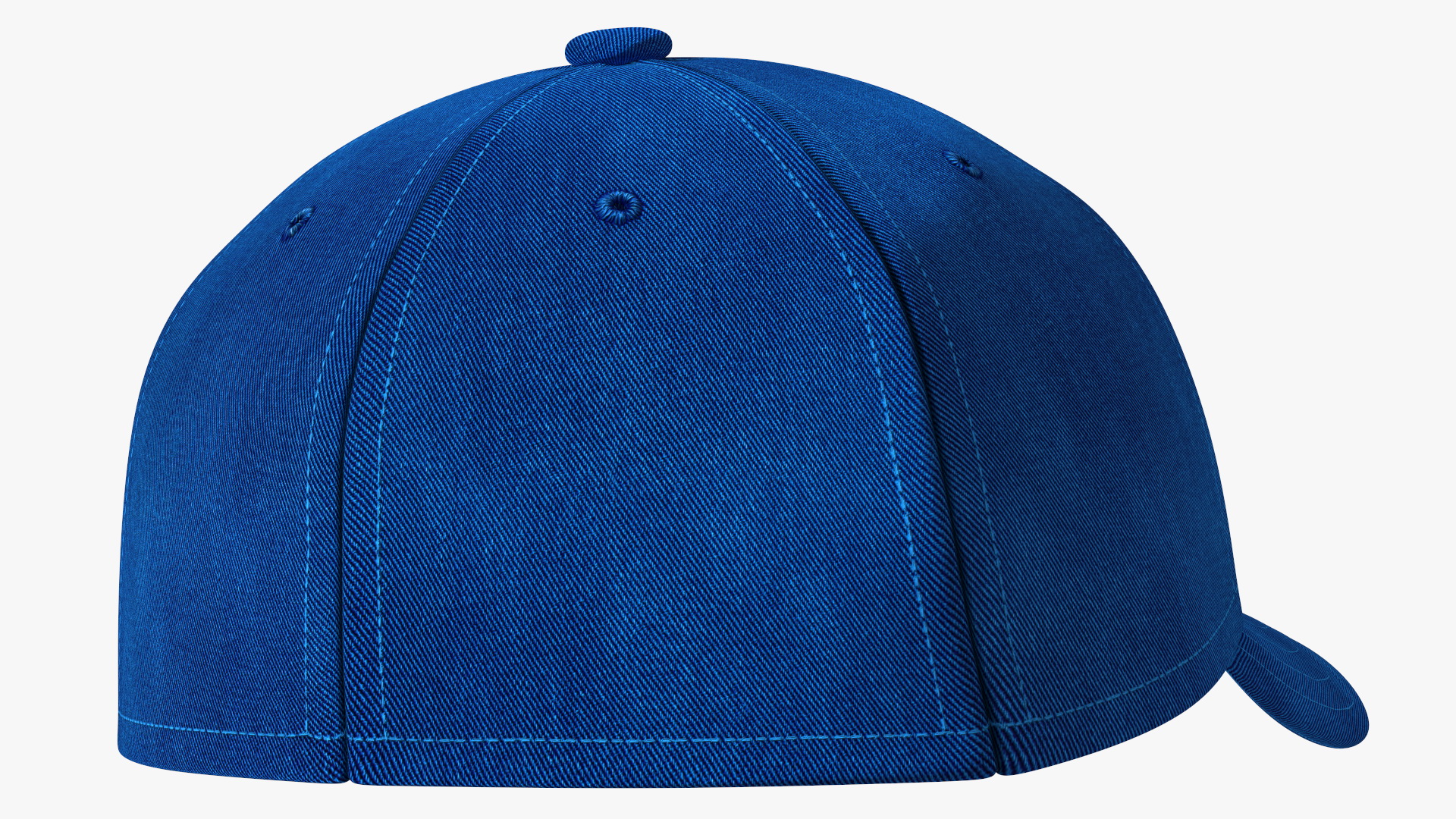 3D Baseball Cap Denim Blue model