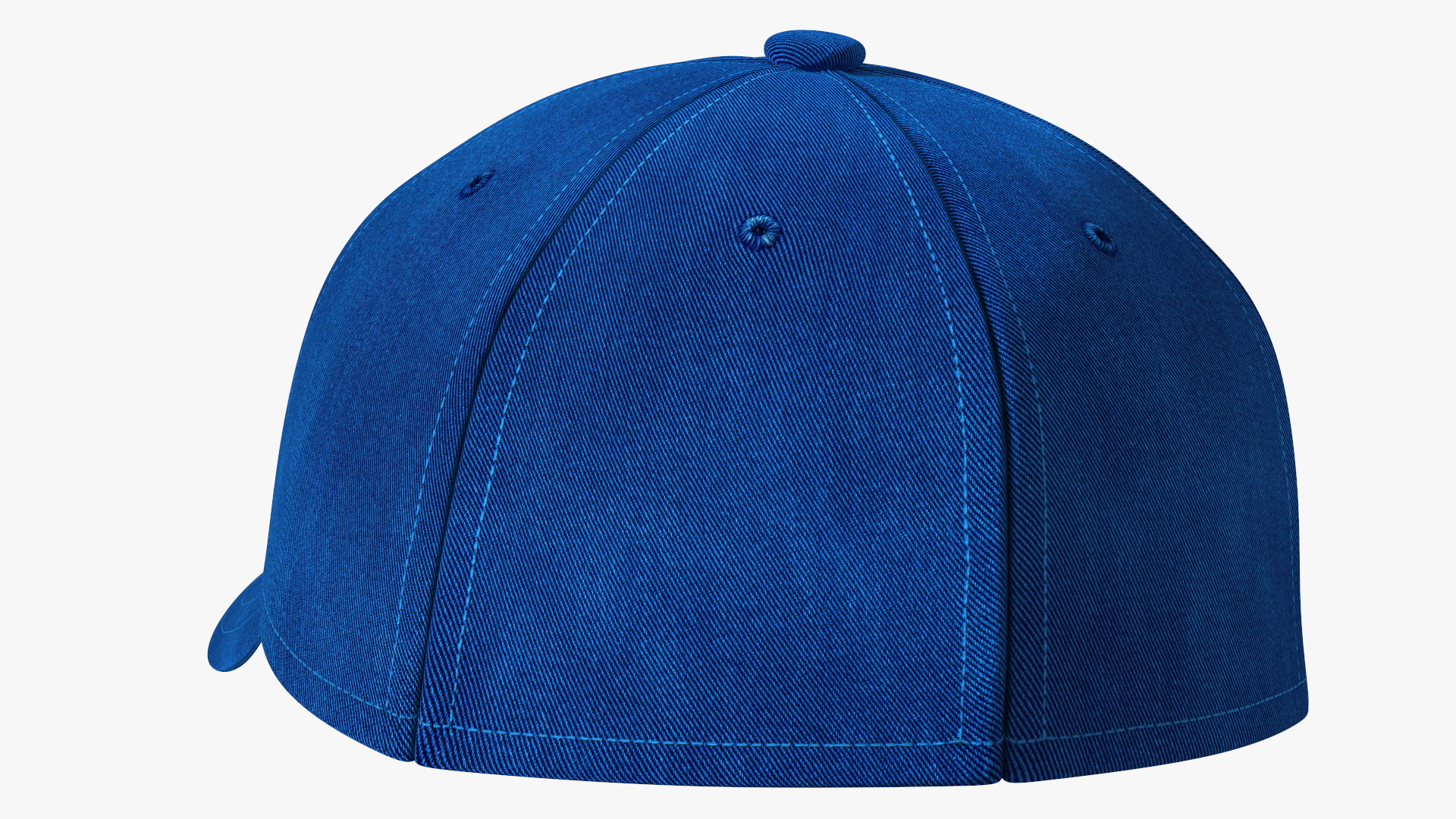 3D Baseball Cap Denim Blue model