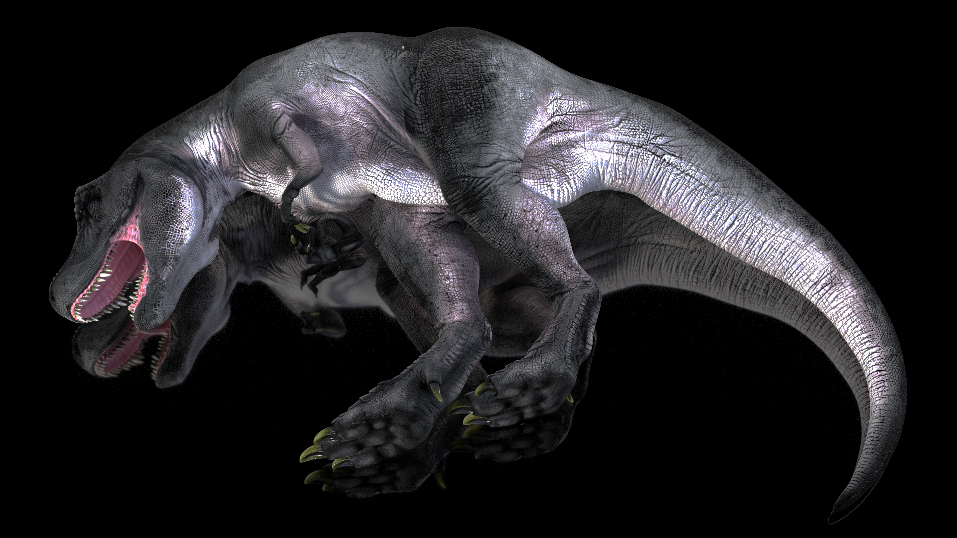 3D T Rex Sleep Pose