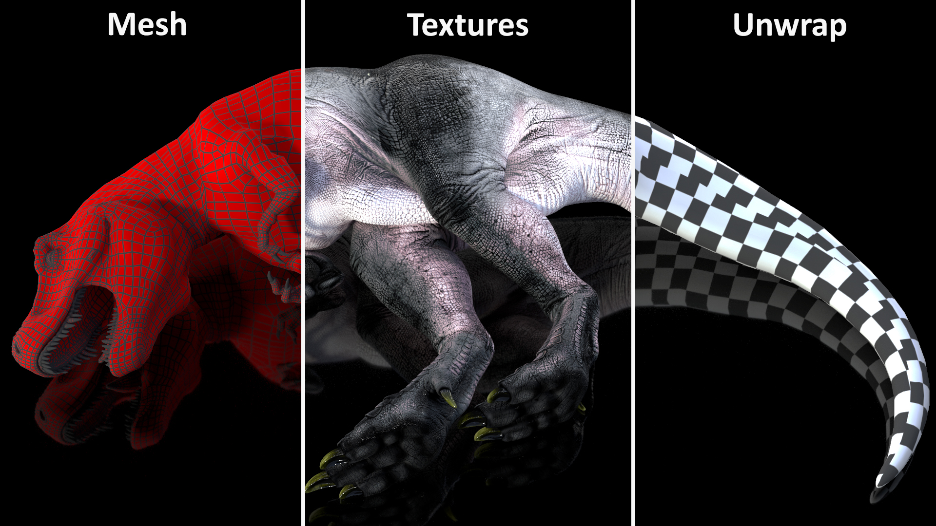 3D T Rex Sleep Pose