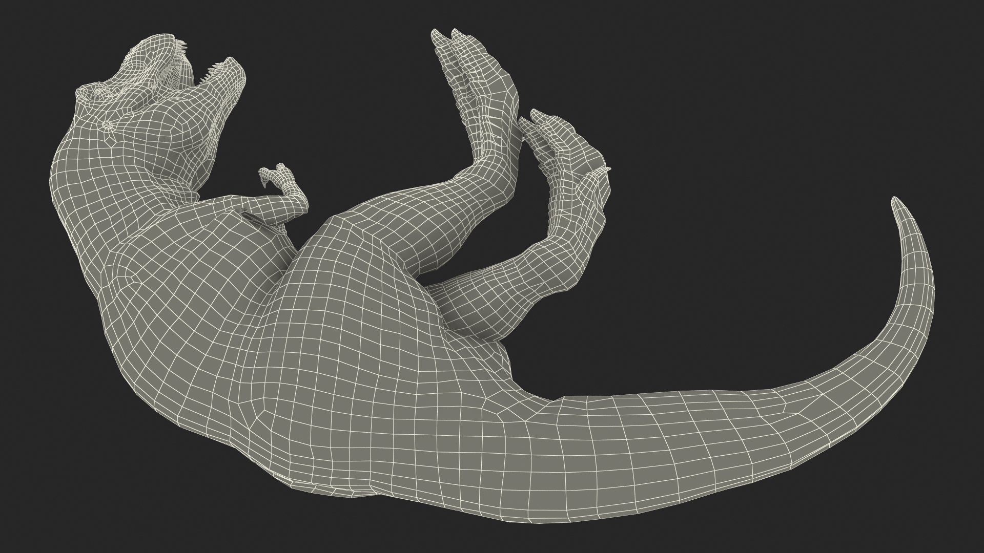 3D T Rex Sleep Pose