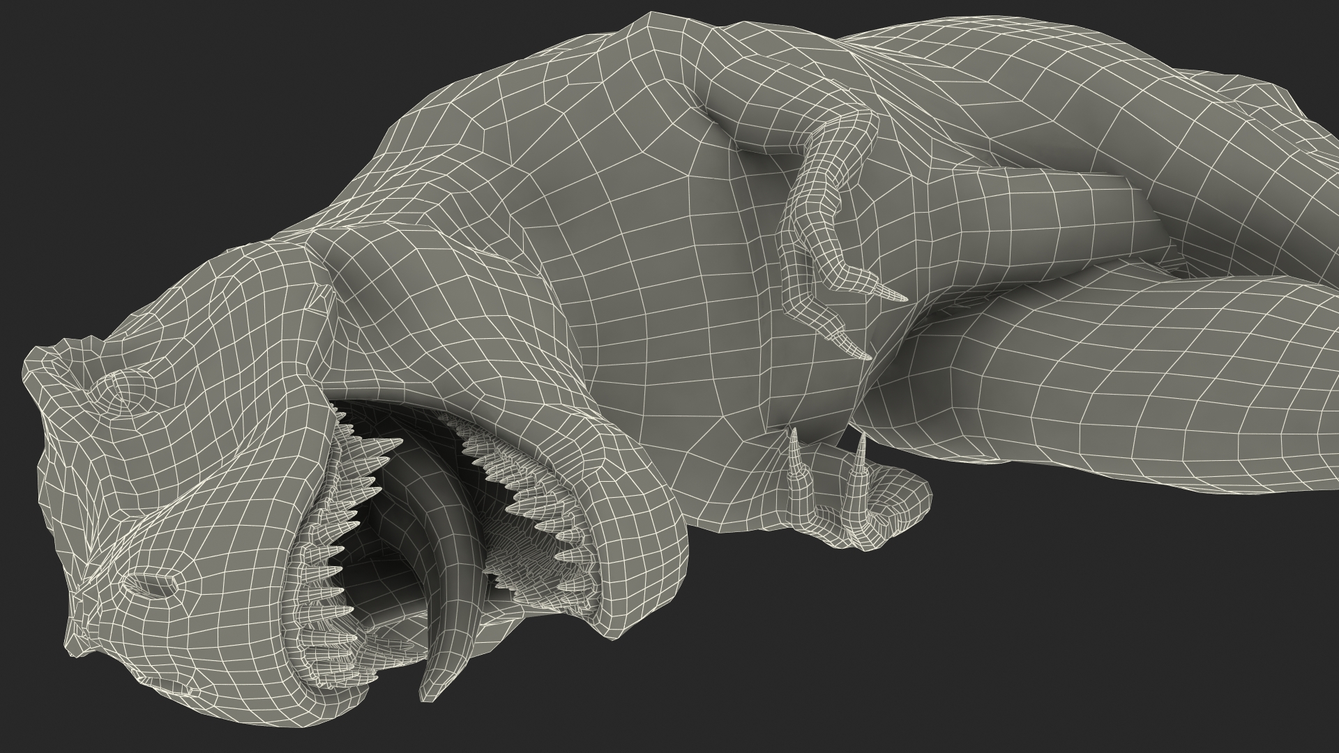 3D T Rex Sleep Pose