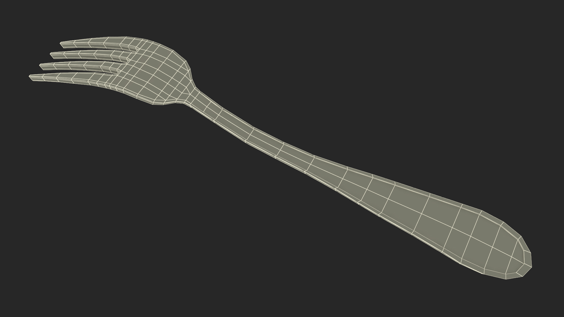 3D Silver Fork