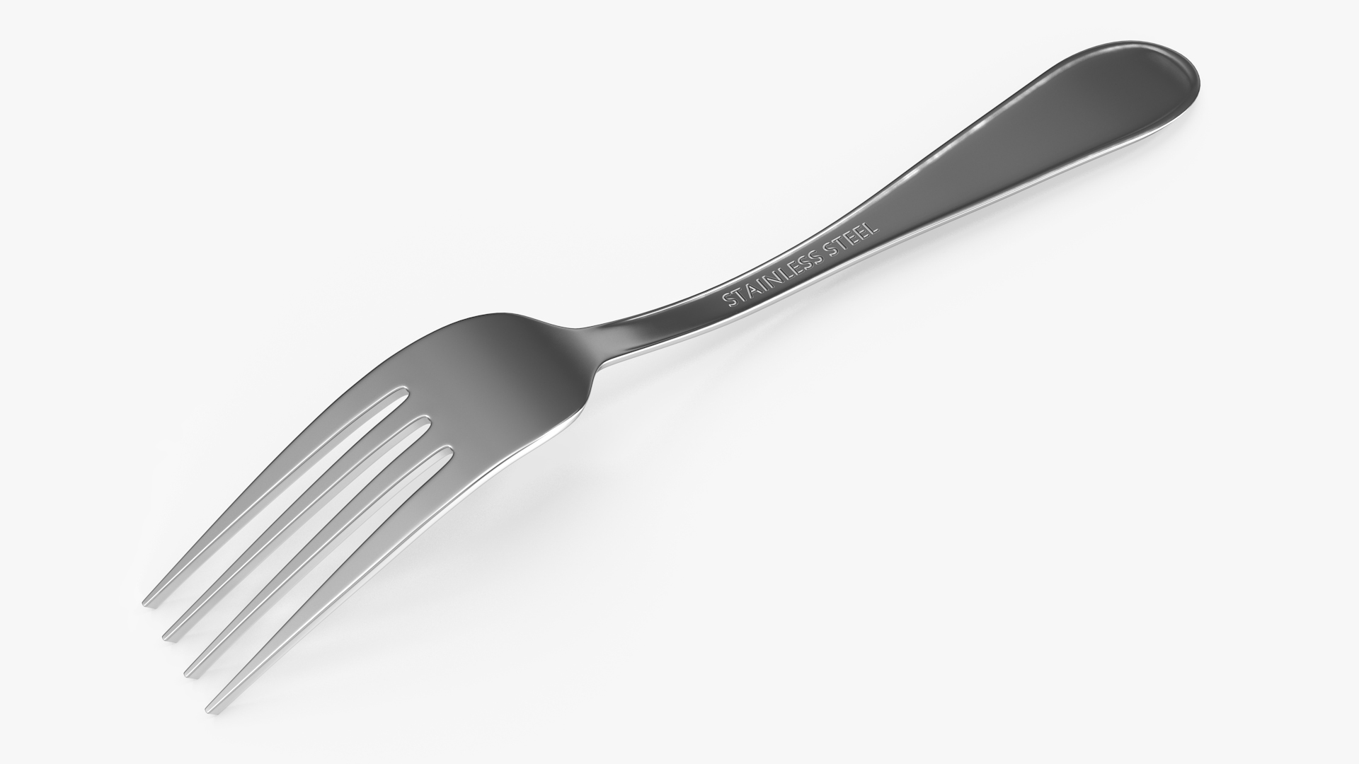 3D Silver Fork