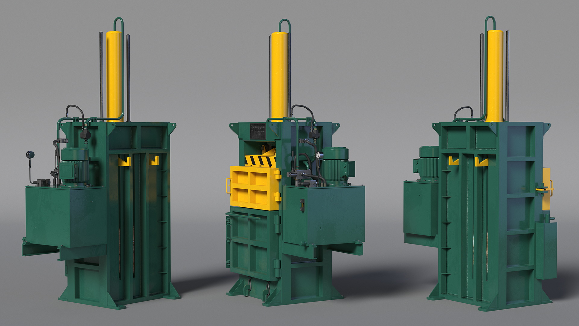 3D Bailing Machine Green